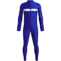 Boutique Bold - Royal Blue Colorblock Athletic Tracksuit Set