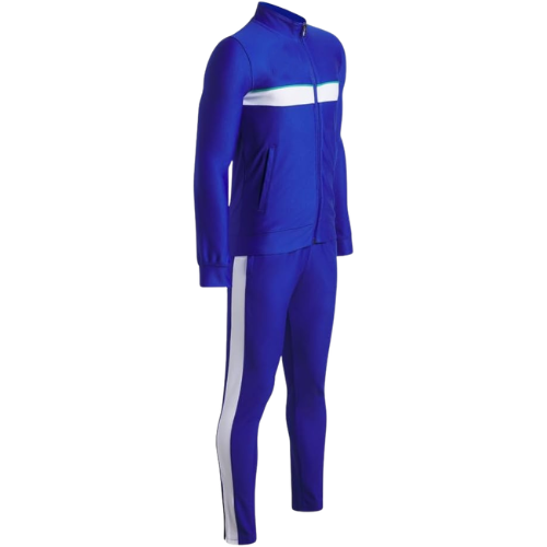 Boutique Bold - Royal Blue Colorblock Athletic Tracksuit Set