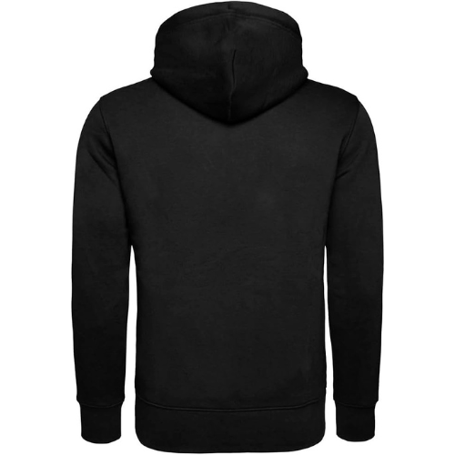 Boutique Bold - Classic Solid Black Pullover Hoodie with Drawstring Hood