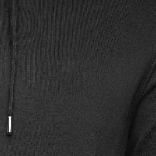 Boutique Bold - Classic Solid Black Pullover Hoodie with Drawstring Hood
