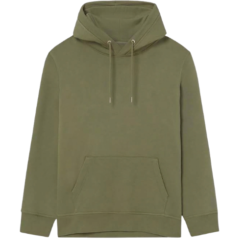 Boutique Bold - Essential Olive Green Pullover Hoodie with Drawstring Hood